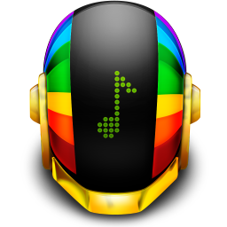 Image of a robot head with a music note icon on it's face. Used to represent the discord music bot Tunes With a "z".
